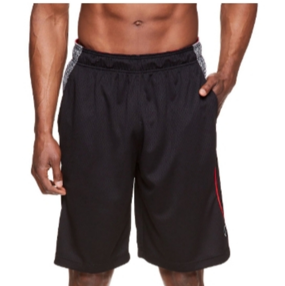 B Gift Men's Black Athletic Basketball Shorts - Picture 1 of 8